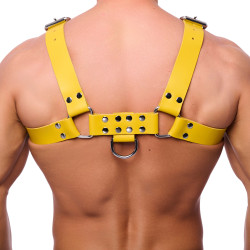 The Red Harness Harnais en cuir Buckle Jaune